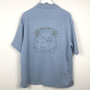 Walt Disney World Trader Mick's Shirt Blue Men's Size Medium